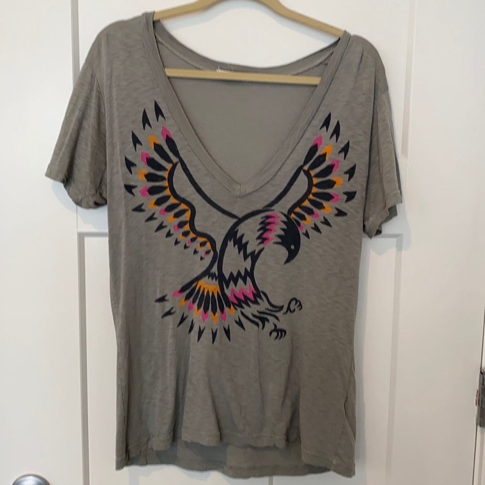 Women’s Chasing Rainbows Deep V-Neck Tee - Medium